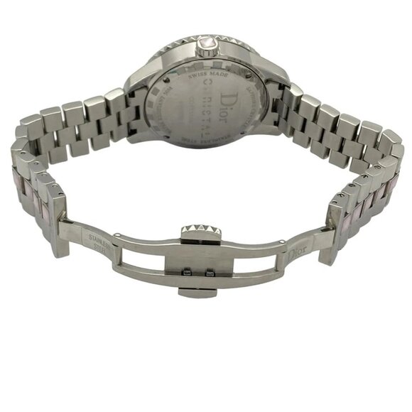 DIOR/ChristianDior Crystal Silver Pink Women's Wrist Watch 532-080425 - Picture 6 of 6